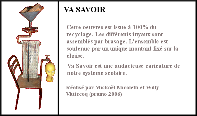 Fiche oeuvres: Va Savoir